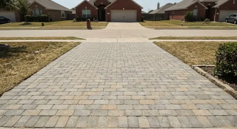 paver driveway after in mesquite tx