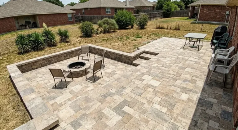 paver patio transformation in mesquite tx